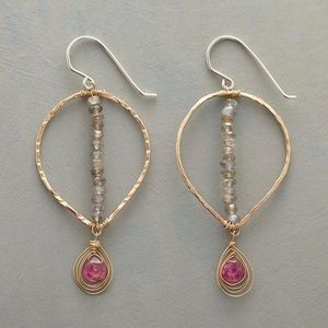 Pointedly Pink Loop Earrings by Sundance